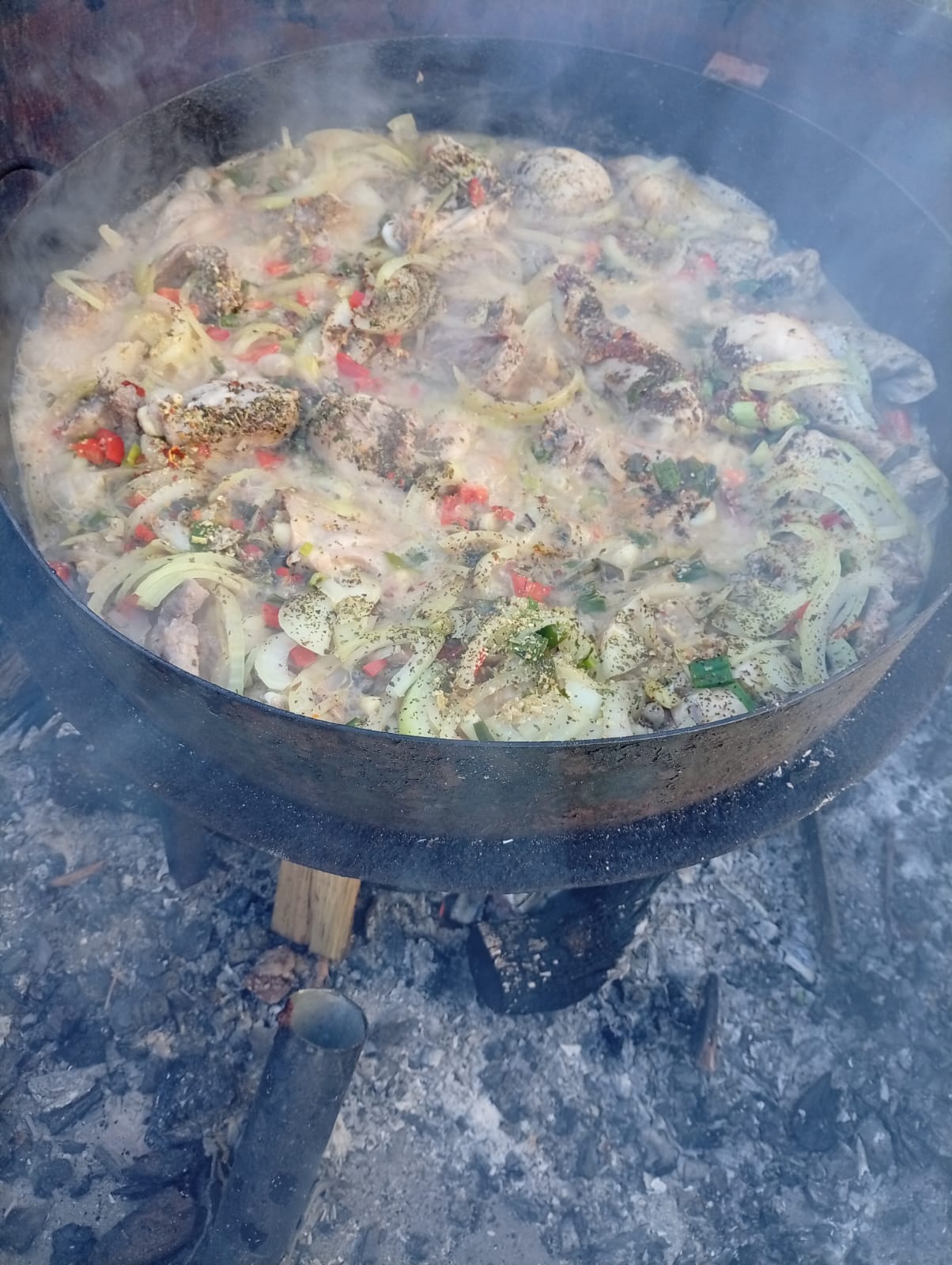Pollo al disco